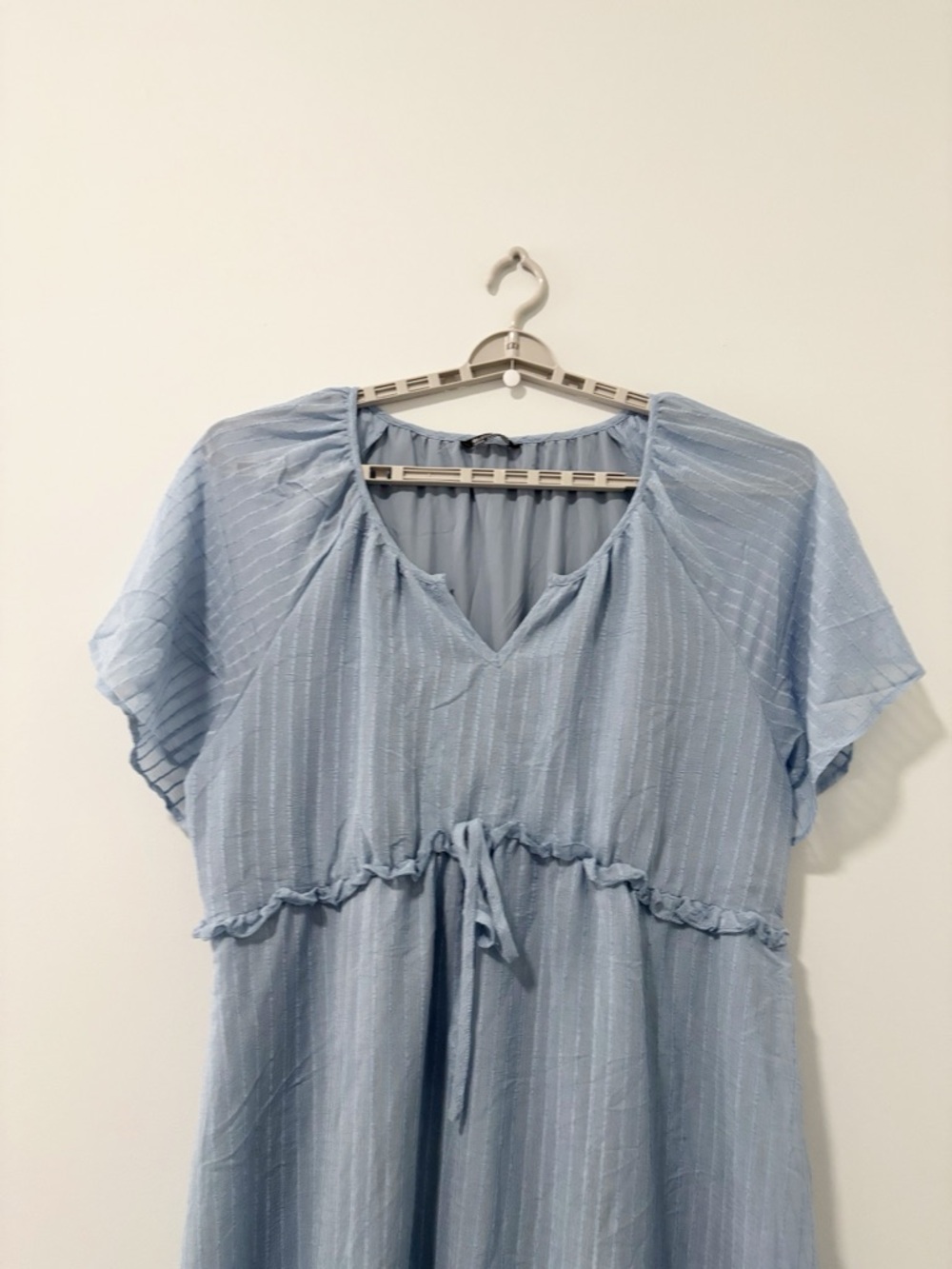 BloomChic Light Blue Peasant Dress Womens Size 18-20 Cottagecore Prairie Boho - Picture 2 of 12